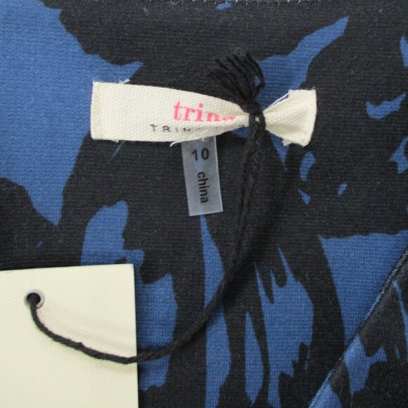 TRINA TURK Clearwater Midnight Floral Dress NWT Size 10 - Picture 8 of 9